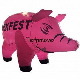 PVC advertising Promotion Helium Balloon inflatable pig cartoon character for decoration inflatable pig shape model