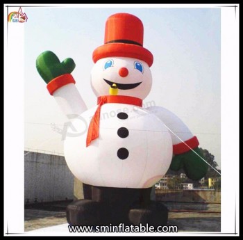 Dessin animé de décoration de costume de Père Noël gonflable pour la fête de Noël
