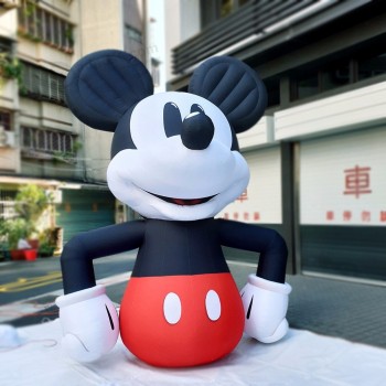 Divertente mascotte fatta forme personalizzate logo gonfiabile pubblicità cartone animato