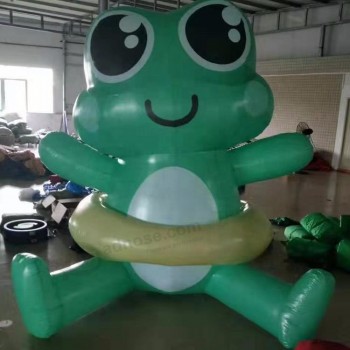 뜨거운 판매 거대한 풍선 개구리 광고 / 귀여운 풍선 개구리 거대한 PVC 풍선 동물 만화 판매
