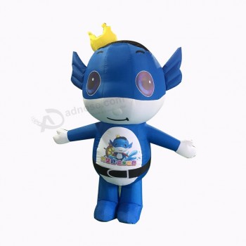 Naar maat gemaakte opblaasbare mascotte, opblaasbare promotie bewegend beeldverhaal voor reclame