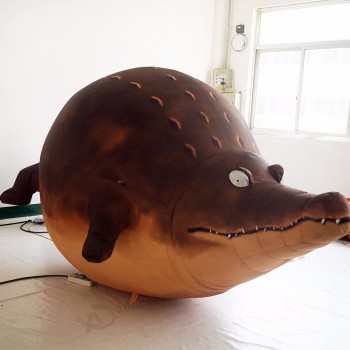 Opblaasbare alligator, opblaasbare krokodil, douane opblaasbare bewegende reclamebeeldverhaal/mascotte