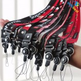 Cordones de poliéster de Airbus con logotipo de serigrafía personalizada para teléfono móvil