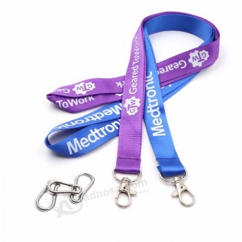 Campione gratuito Design personalizzato Dye sublimazione stampa moschettone strumento cordino con fibbia in plastica