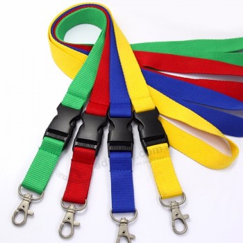 Nessun ordine minimo a buon mercato personalizzato collo strumento di stampa poliestere sublimazione cordini personalizzati con logo personalizzato