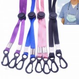 Venta al por mayor longitud ajustable 4 colores poliéster / nylon cubierta facial cordón de enmascaramiento soporte para gafas
