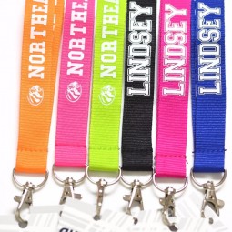 Factory wholesale low price high quality custom made bulk polyester lanyard