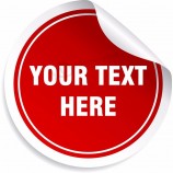 Aangepast logo bedrukt UV-bestendige transparante zelfklevende autoruit pvc bumper ronde sticker