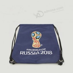 Bolsa promocional de poliéster personalizada barata al por mayor Mochila con cordón