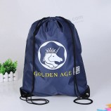 Mochila de regalo con cordón de poliéster promocional personalizada