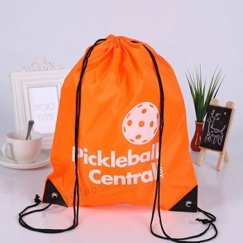 Orange String Sackpack Gym Bag Zaino con coulisse