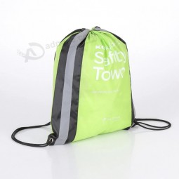 혼합 색상 프로모션 폴리에스터 Drawstring Bag Drawstring Backpack with Handles