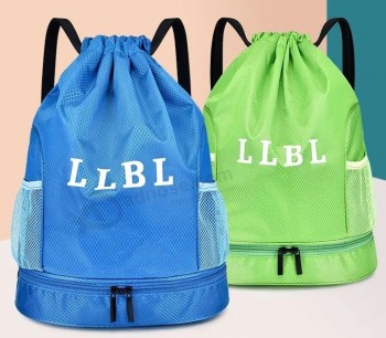 Borsa per lo sport e il fitness Zaino con coulisse Zaino semplice e leggero Zaino unisex portatile per il tempo libero con coulisse per viaggi all'aperto