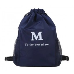 Neu Zwei Schultertaschen mit Kordelzug für Männer und Frauen modische Freizeit-Eimertasche Nylon leichter Sportrucksack mit Kordelzug mit hoher Kapazität