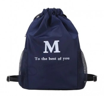 Nouveau Sac seau de loisir à la mode pour hommes et femmes Sac à dos léger à cordon de serrage de sport léger de haute capacité en nylon
