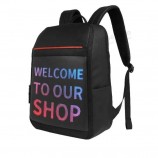 Mochila LED APP Control WiFi Mochila inteligente con pantalla LED para caminar al aire libre Publicidad Cartelera LED Mochila