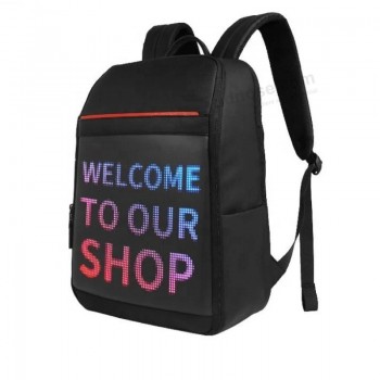 Zaino LED APP Control WiFi Smart Backpack con display a LED per cartellone pubblicitario all'aperto Zaino LED