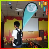 Various Shape Custom Advertising Backpack Feather Flags