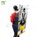 Walking Advertising Beach Rettangolo Bandiera Zaino X Banner