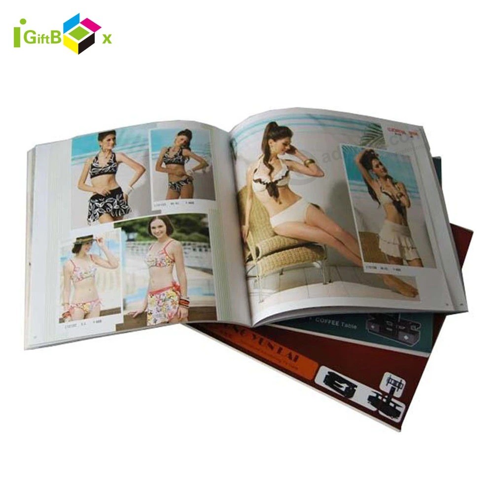 Magazine Catalog Coloring Hardcover Material Custom Journal Book Printing