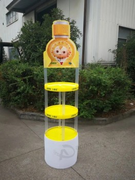 Op zwaar werk berekende Kleinhandels Bevorderende Vertoningsdrank van de de Reclametribunes Plastic Rek van de Vertoning
