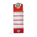Pop-up Bedrukte Aan de Muur Gemonteerde Flexibele Vloer Make-up Muur Golfpapier Display Stands voor Chips