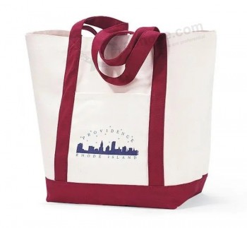 Borsa tote in tela di cotone stampata personalizzata