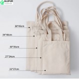 Bolso de lona natural pesado con logotipo