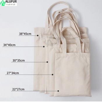 Sac fourre-tout en toile naturelle lourde avec logo