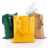 Bolsa de mano de lona de algodón multicolor de alta calidad Bolsas de envío reutilizables
