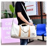 Bolsas de lona de algodón personalizadas Vintage Travel Duffel Bolso impermeable de gimnasia para hombres