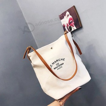 Commercio all'ingrosso su misura prezzo economico tela promozionale shopping bag