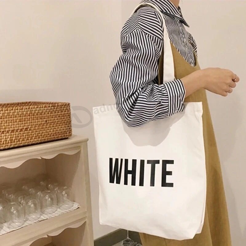 Wholesale Eco Friendly Canvas Tote Bag Blank Organic Cotton Tote Bags with Custom Printed Logo