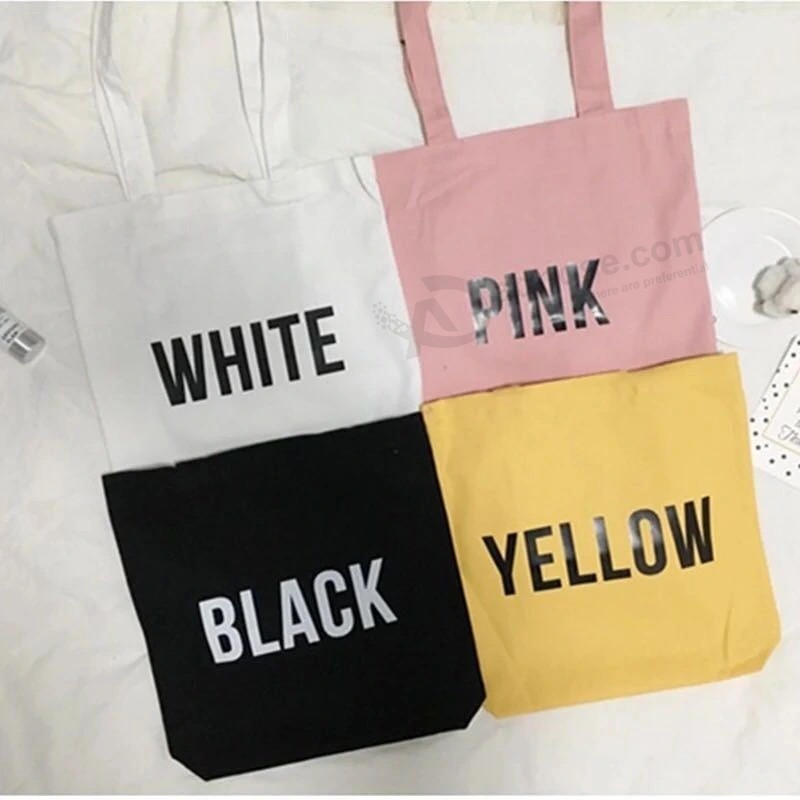 Wholesale Eco Friendly Canvas Tote Bag Blank Organic Cotton Tote Bags with Custom Printed Logo