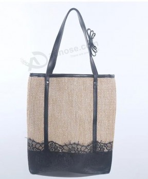 Borsa Borsa da donna 2021 Tappetino da spiaggia pastorale tessuto a mano Borsa di paglia portatile Borsa da donna tessuta da spiaggia Borsa cosmetica Borsa di tela