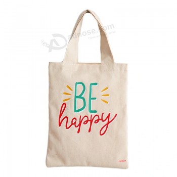 Moda Custom Canvas Tote Shopping Bag per Festa / Festival con Lettere