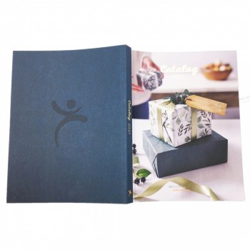 OEM di alta qualità A4 catalogo stampa con stampa a caldo dorata per negozio di articoli da regalo di cancelleria