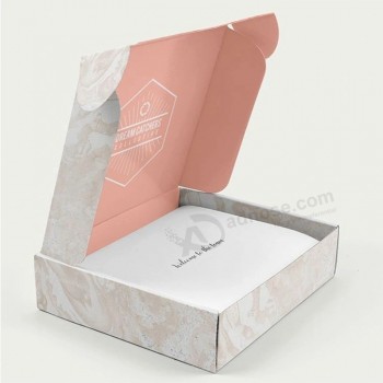 Großhandel benutzerdefiniertes logo starre postversand box kleidung schuh kosmetik geschenk verpackung c versand papier verpackung box