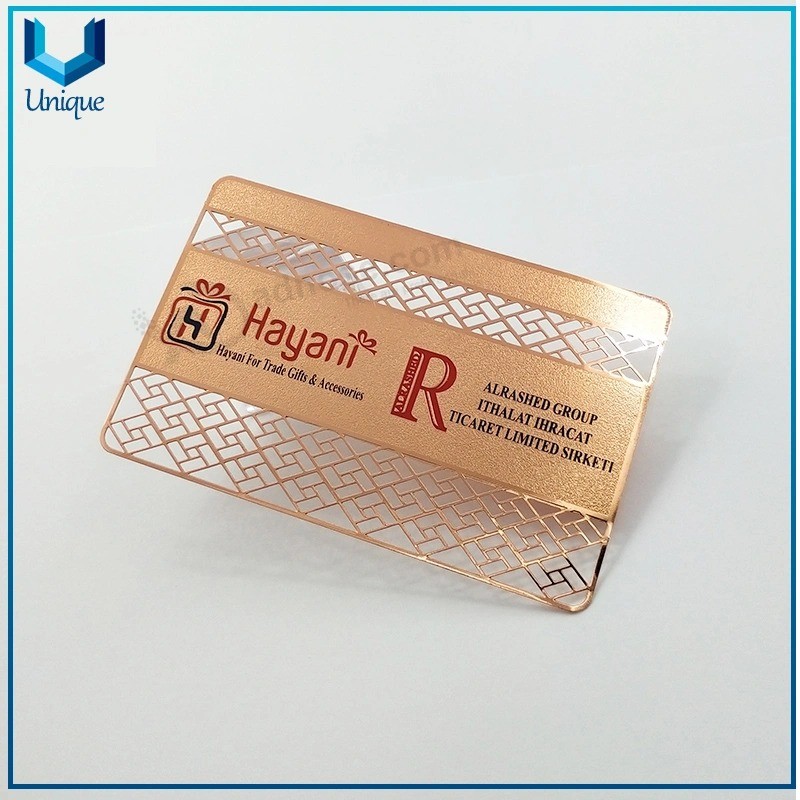 Personalized Free Design Customized Stainless Steel Metal Business Card for Souvenir Metal Visiting Card