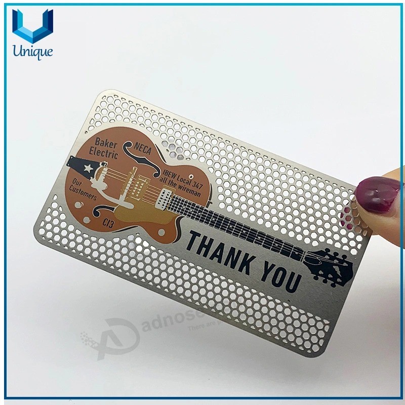 Personalized Free Design Customized Stainless Steel Metal Business Card for Souvenir Metal Visiting Card