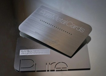 Carte con nome aziendale in metallo personalizzate a prezzo competitivo di fabbrica