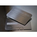Prix compétitif d’usine Cartes de nom d’entreprise en métal personnalisées