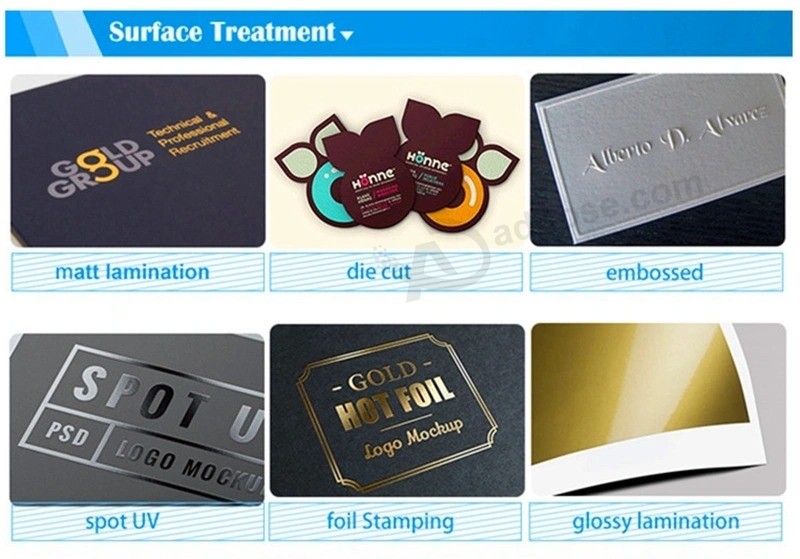 C1s Art Paper Name Cards Paper Business Name Cards with Custom Printing Hot Stamp Logo Good Price