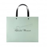 Sacchetti regalo con logo personalizzato di alta qualità con stampa maniglia sacchetto di carta per lo shopping natalizio