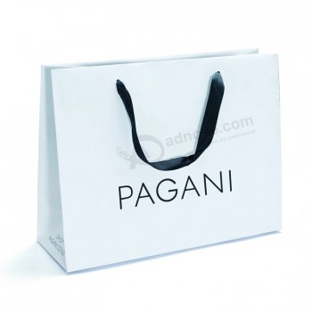 Shopping Bag di carta con stampa logo personalizzato di alta qualità per abbigliamento