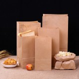 Bolsa de papel de sándwich impresa personalizada con recubrimiento de PLA biodegradable de grado alimenticio