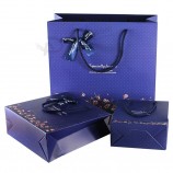 Luxus Papier Paket Griff Tasche, Geschenk Tasche mit Band