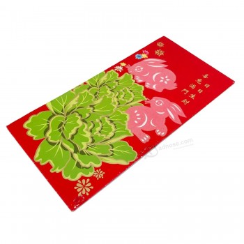 Custom Design Zodiac Printing Red Packet Lucky Flocking Red Envelope Wedding Envelope