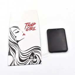 Sobres personalizados de cera de cera en blanco y negro para niña