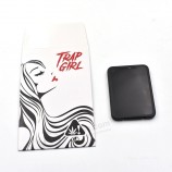 benutzerdefinierte Tarp Mädchen schwarz und weiß Farbe Wachs Shatter Umschläge